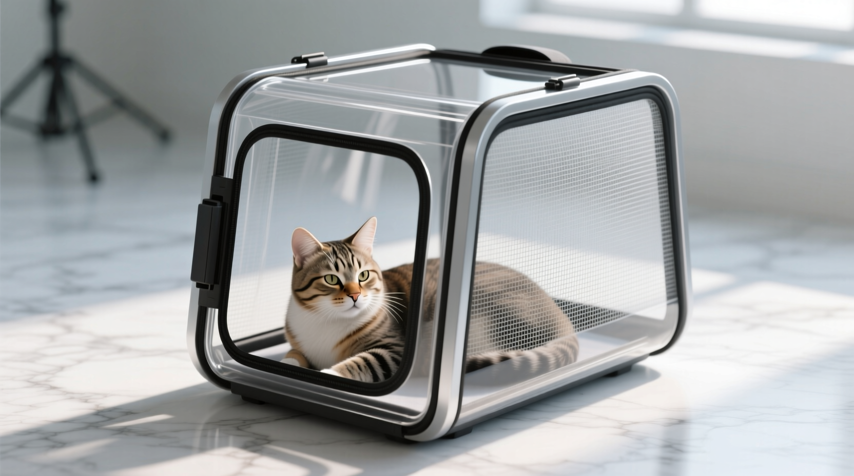 how to clean pet carrier mesh windows safely