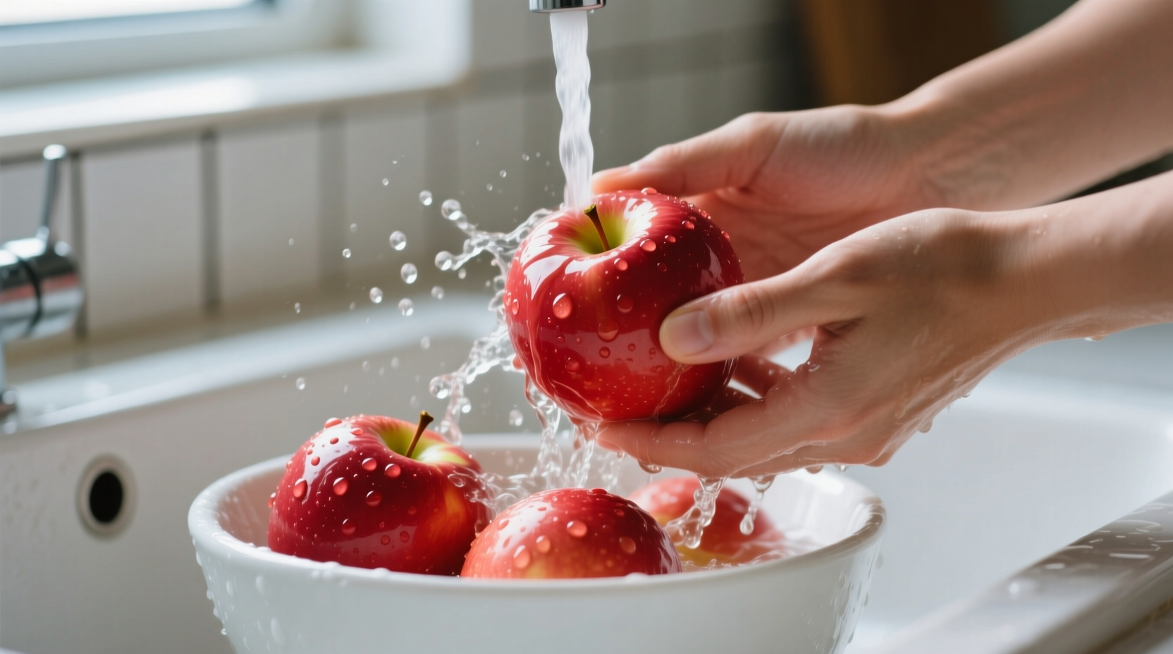 washing apples trick