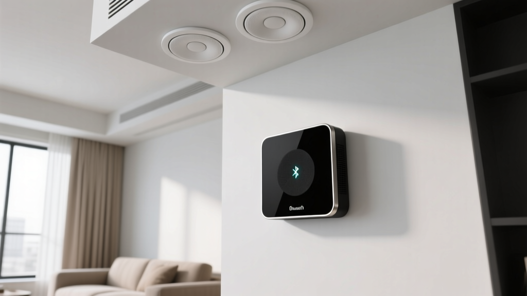 Control Ceiling Speakers with Wall Bluetooth Receiver