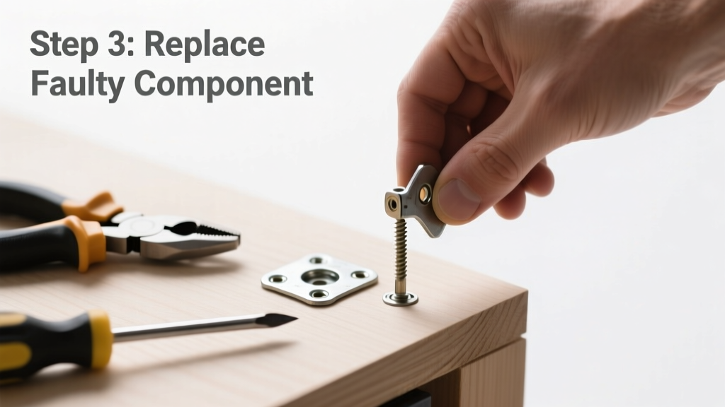 How to Replace a Popped Nail's Faulty Component