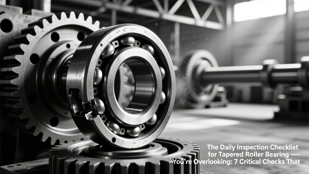 Tapered Roller Bearing Daily Inspection Checklist