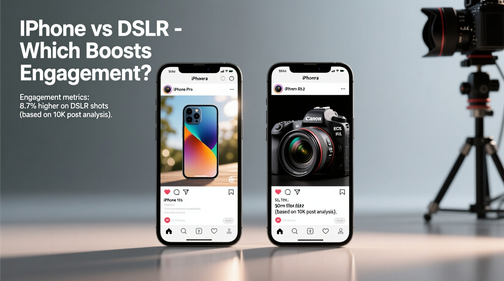 iphone camera vs dslr for social media content which gives better engagement