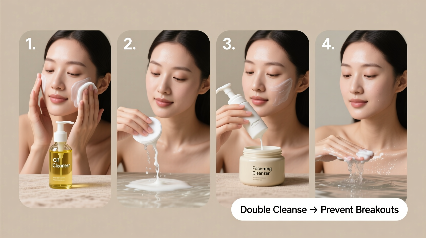 double cleansing method step by step guide to stop breakouts