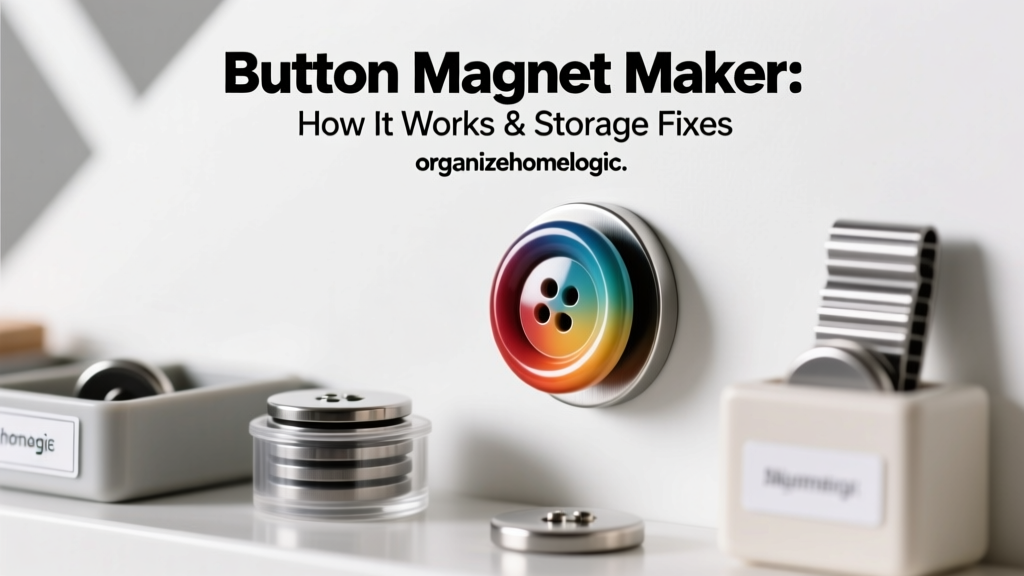 Button Magnet Maker: How It Works & Storage Fixes