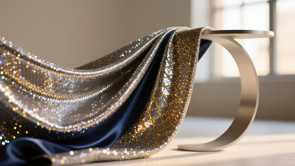 Glitter Satin Fabric: Innovation, Sustainability & Design Truths