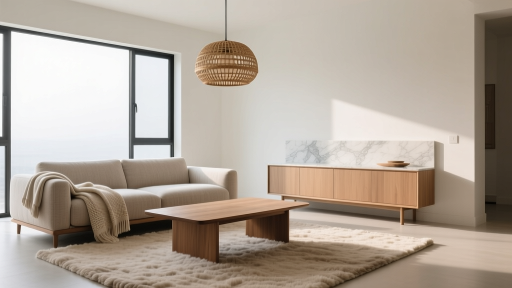 How To Layer Textures In A Minimalist Living Room
