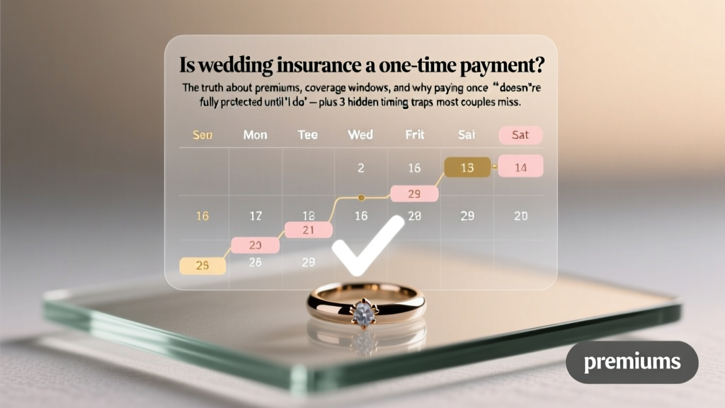 Wedding Insurance: One-Time Payment? 3 Timing Traps (2026)