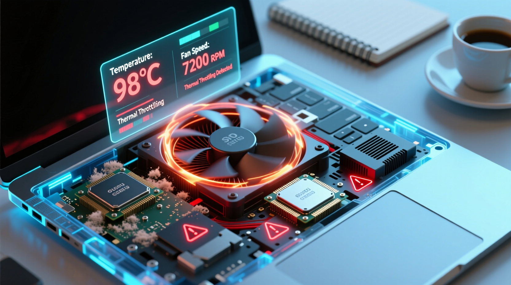 why does my laptop fan run constantly diagnosing overheating issues