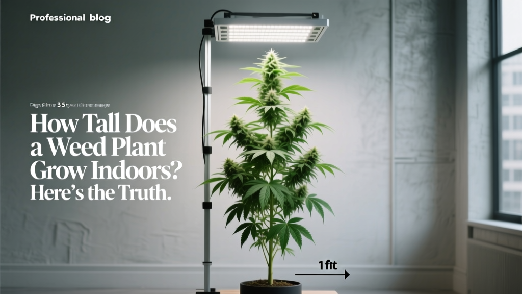 Indoor Weed Plant Height: What Controls Growth in 2026
