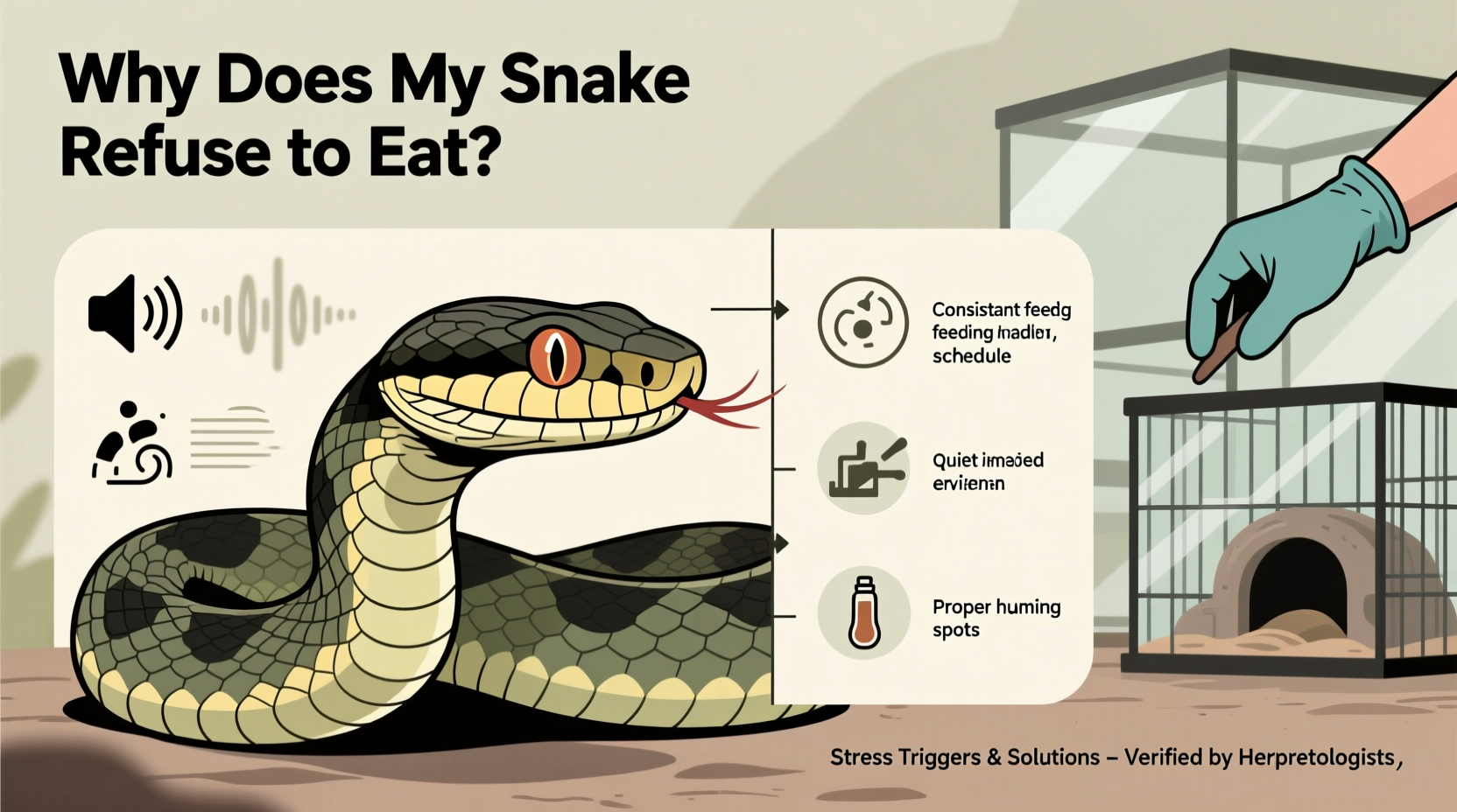 why does my snake refuse to eat common stress triggers and fixes