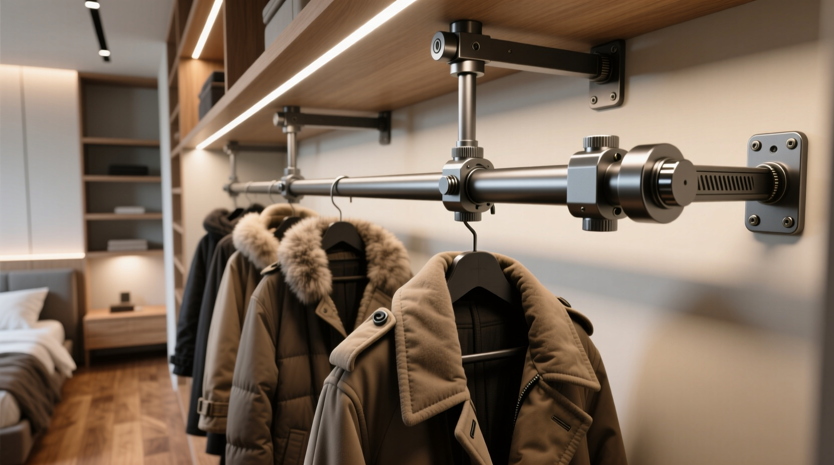 adjustable vs tension rods for heavy coats