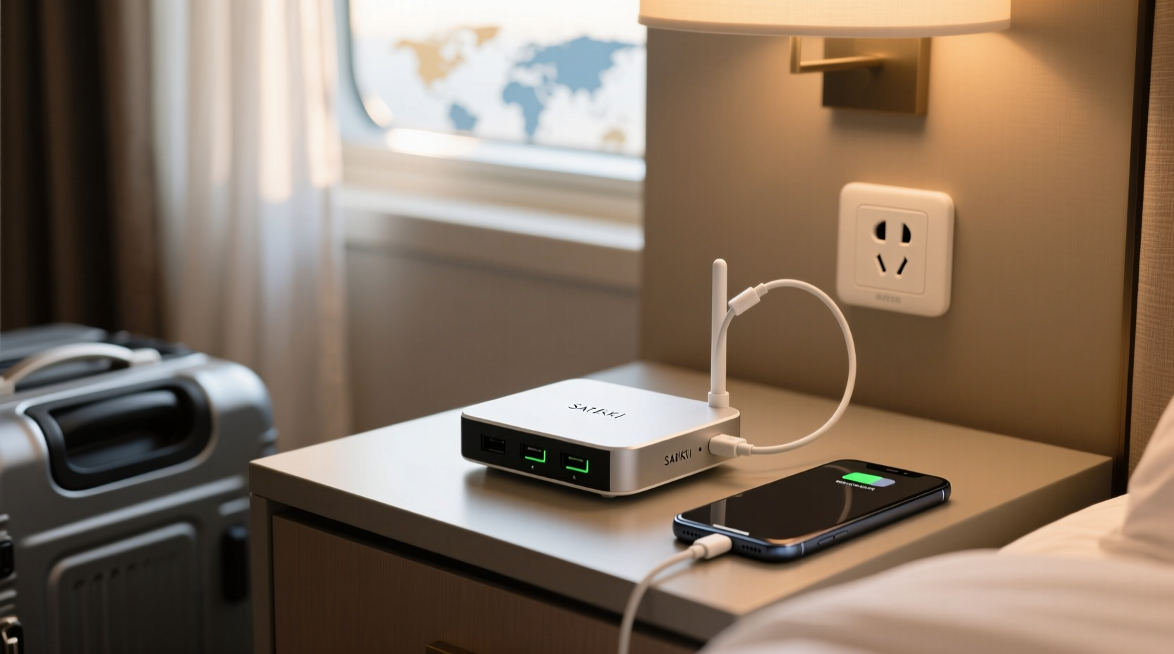 satechi smart travel router fits any plug and charges y