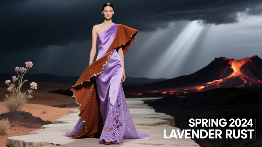Spring 2024's Unexpected Color Clash: Lavender + Rust