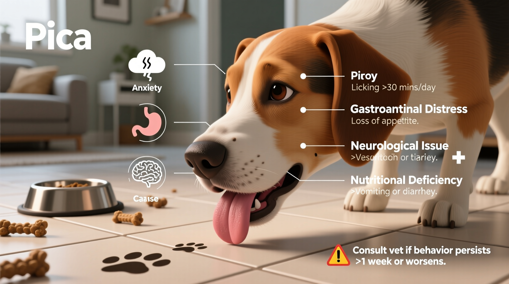why is my dog licking the floor obsessively possible causes and when to consult a vet