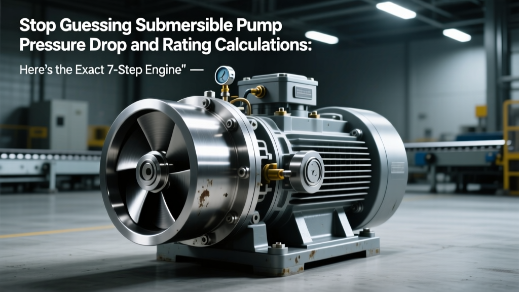 Submersible Pump Pressure Drop & Rating Calculations