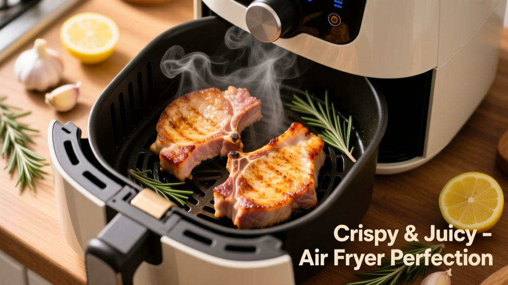 Frozen Pork Loin Chops in Air Fryer: Crispy & Juicy