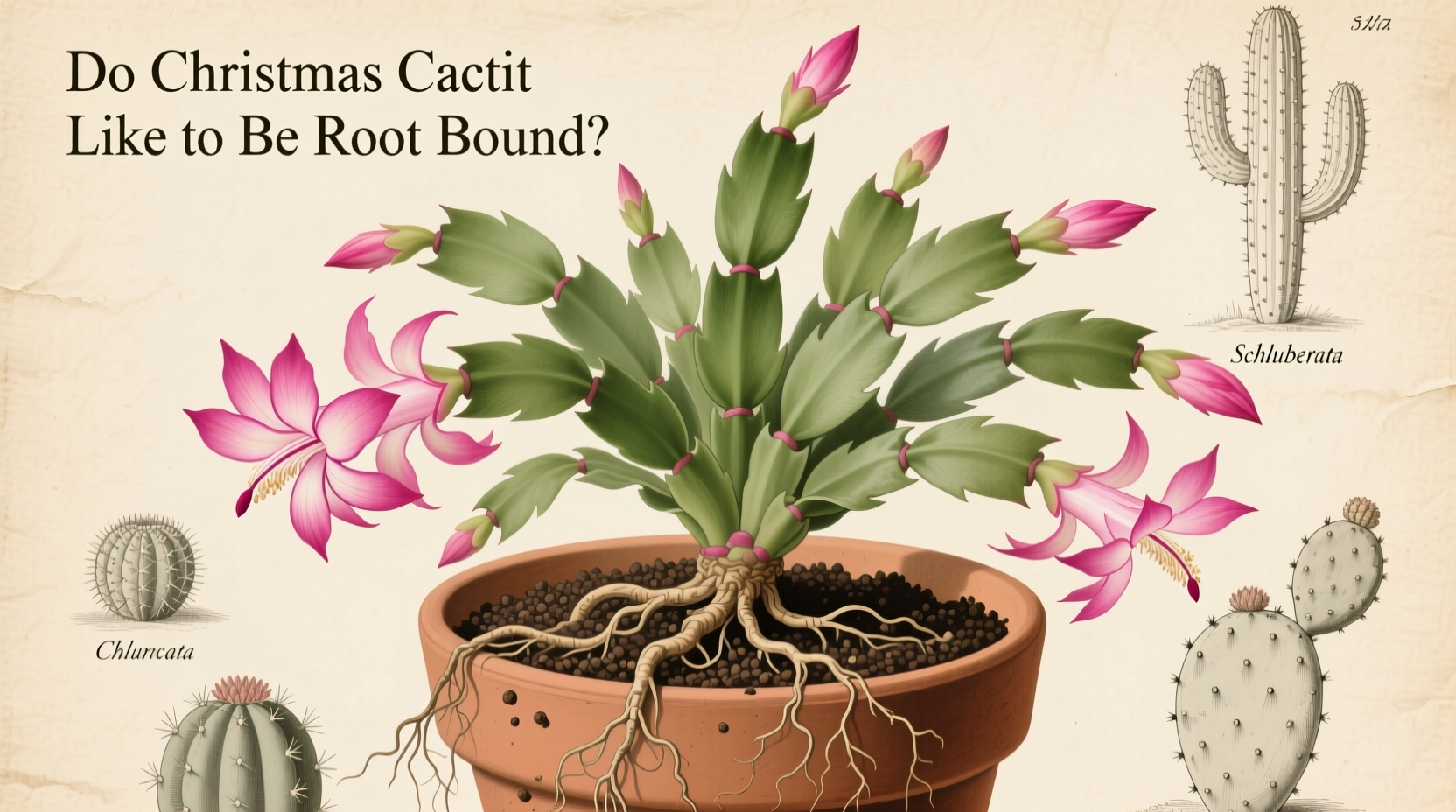 do christmas cactus like to be root bound