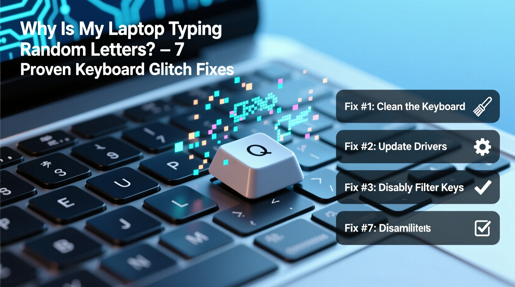 why is my laptop typing random letters keyboard glitch fixes