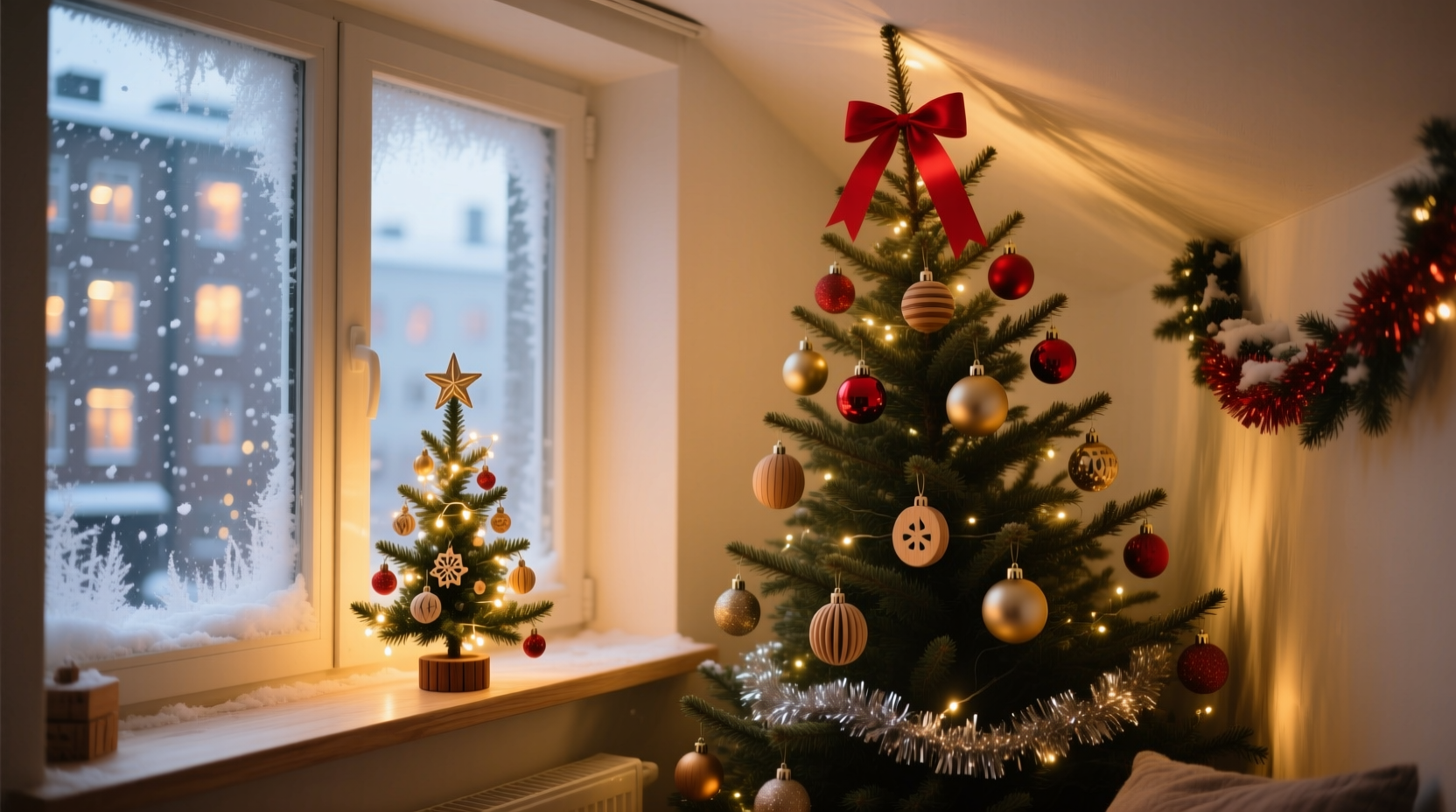 miniature vs full size christmas tree which brings more joy in tiny spaces