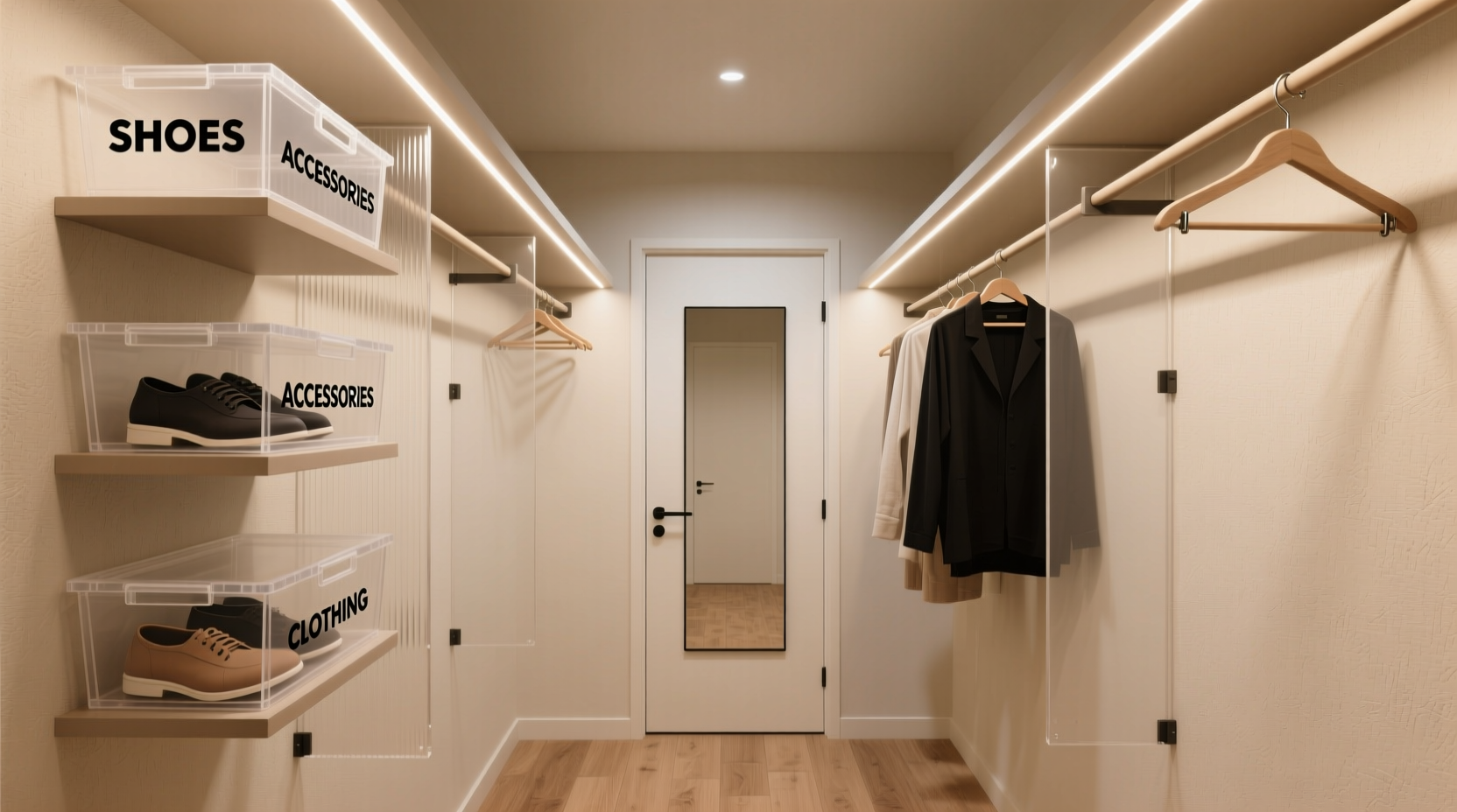 how to organize small closet spaces with zero renovation needed