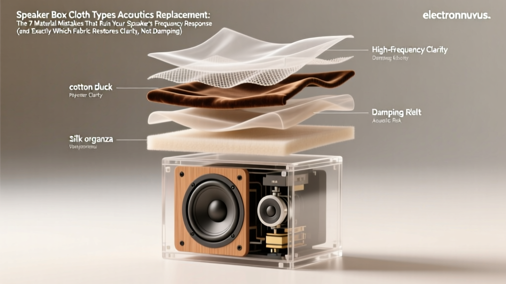 Speaker Box Cloth Types Acoustics Replacement: The 7 Material Mistakes That Ruin Your Speaker’s Frequency Response (and Exactly Which Fabric Restores Clarity, Not Damping)