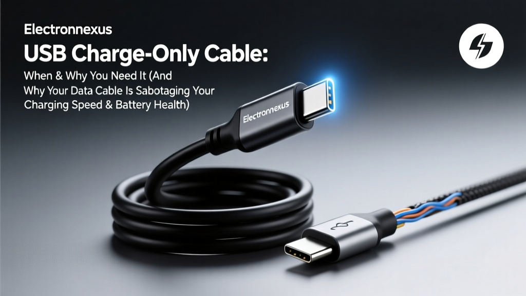 USB Charge-Only Cable: When & Why You Need It (And Why Your Data Cable Is Sabotaging Your Charging Speed & Battery Health)