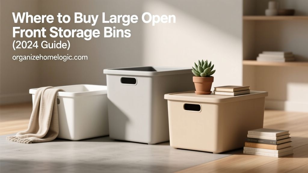 Where to Buy Large Open Front Storage Bins (2024 Guide)