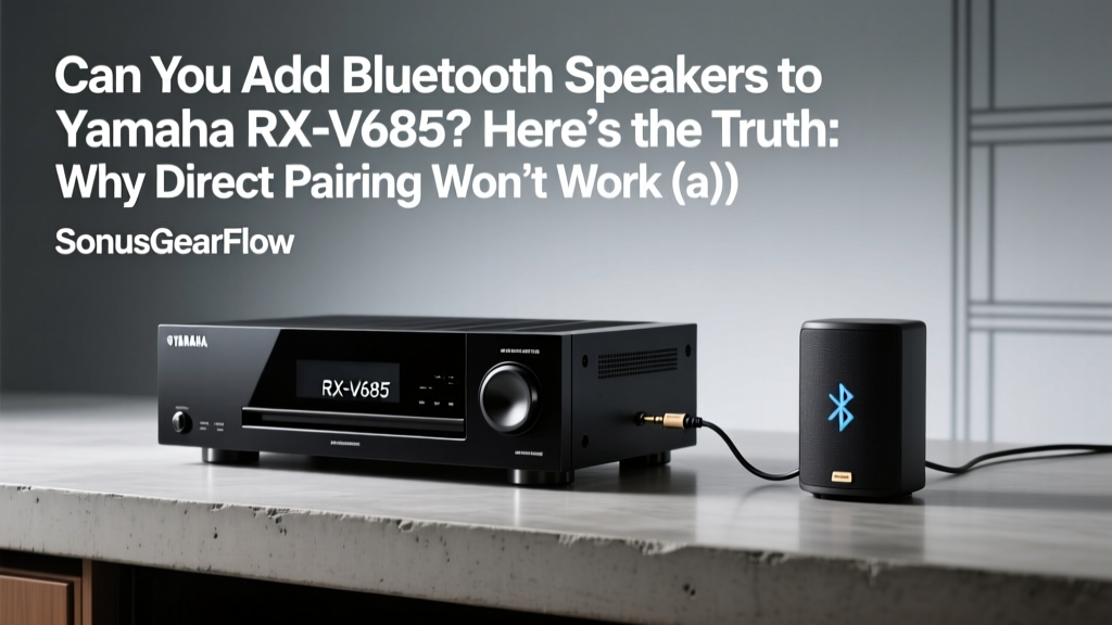 Can You Add Bluetooth Speakers to Yamaha RX-V685?