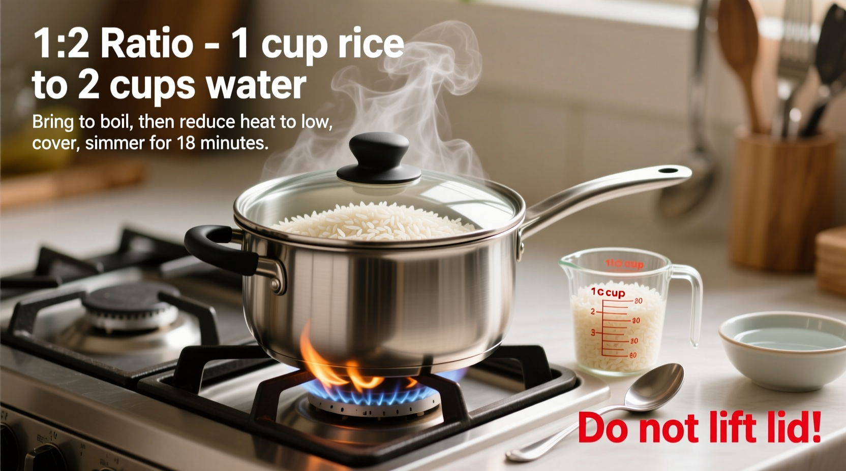how to cook rice on a stove top