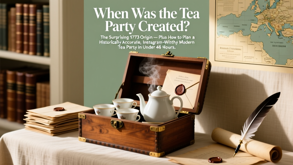Tea Party Origins (1773) + Modern Hosting Guide