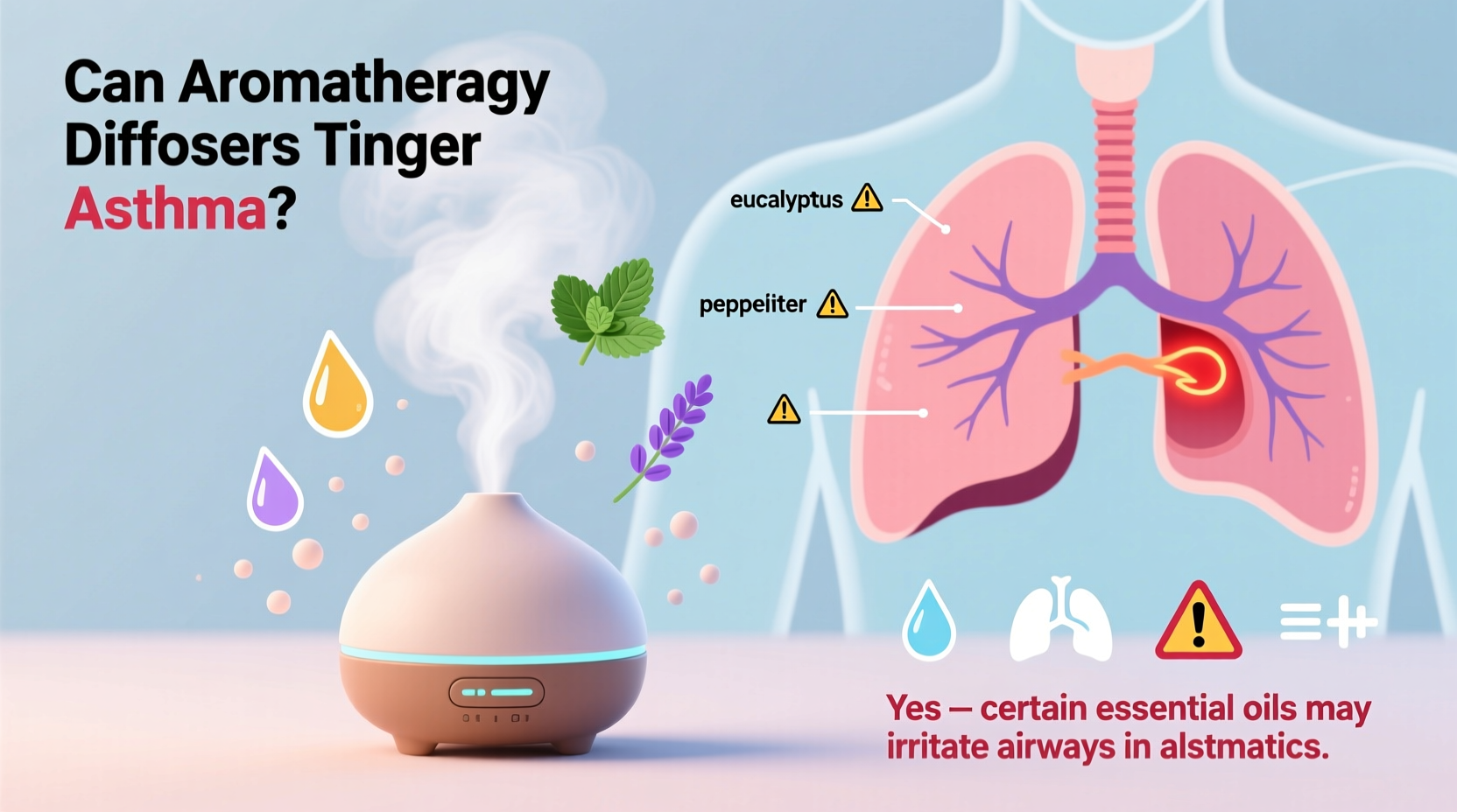 can aromatherapy diffusers trigger asthma symptoms