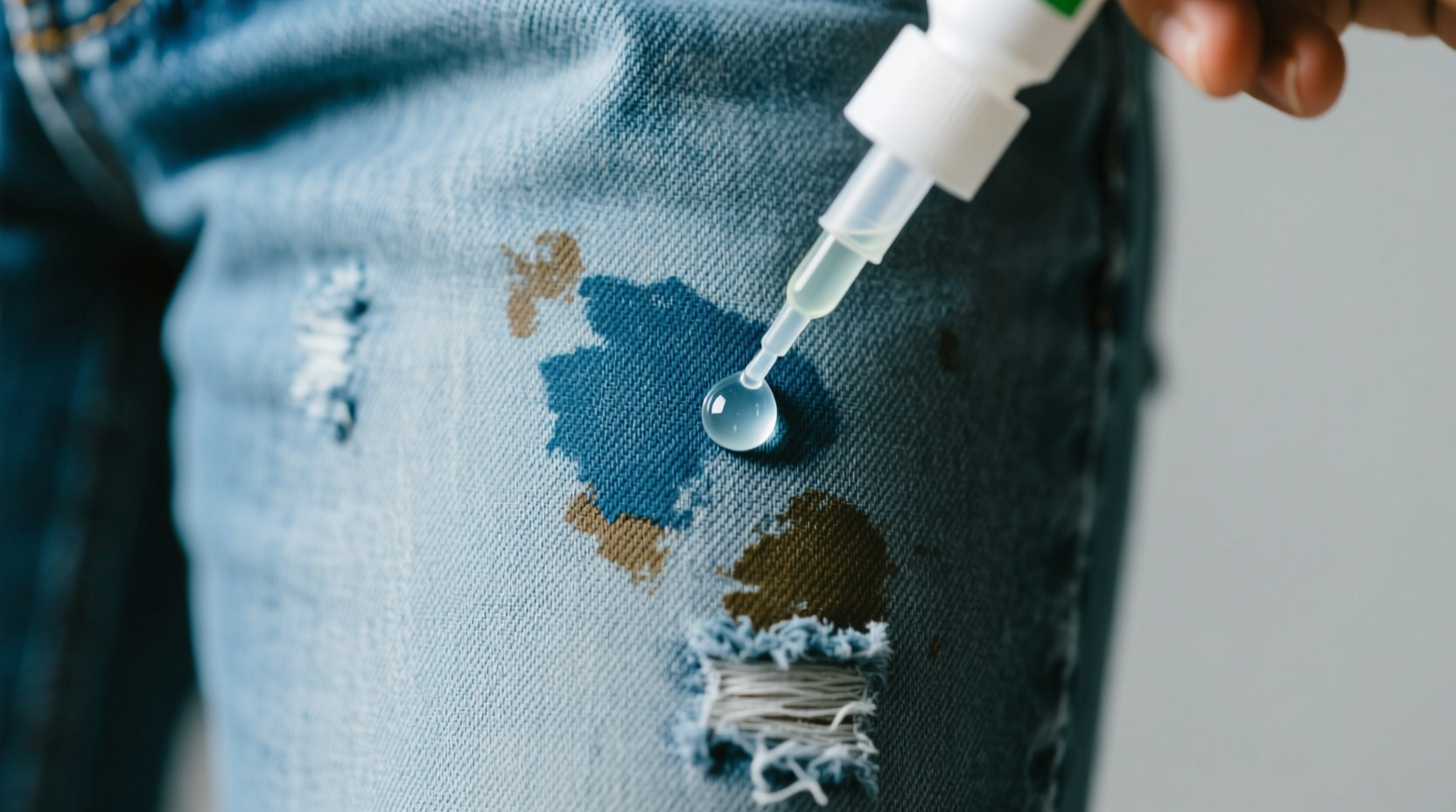 how to remove dried paint from jeans safely