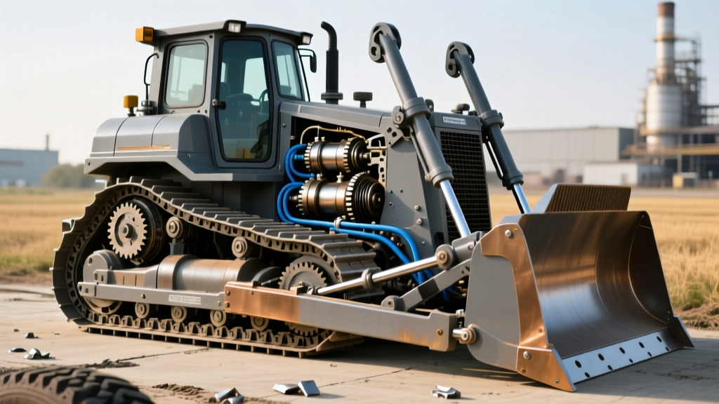 Dozer Heavy Equipment Anatomy: Technical Specs & Drivetrain