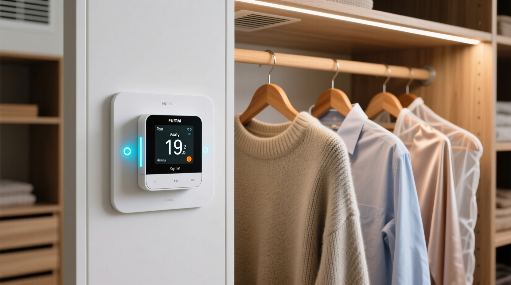 closet organization tips humidity monitoring