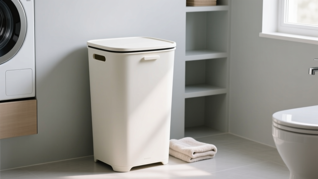 Best Tall Laundry Hamper with Lid for Narrow Bathrooms