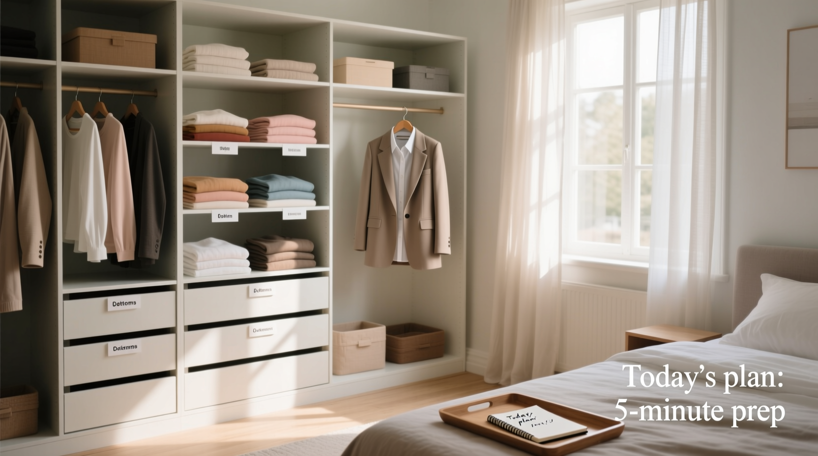 closet organization tips for anxiety relief