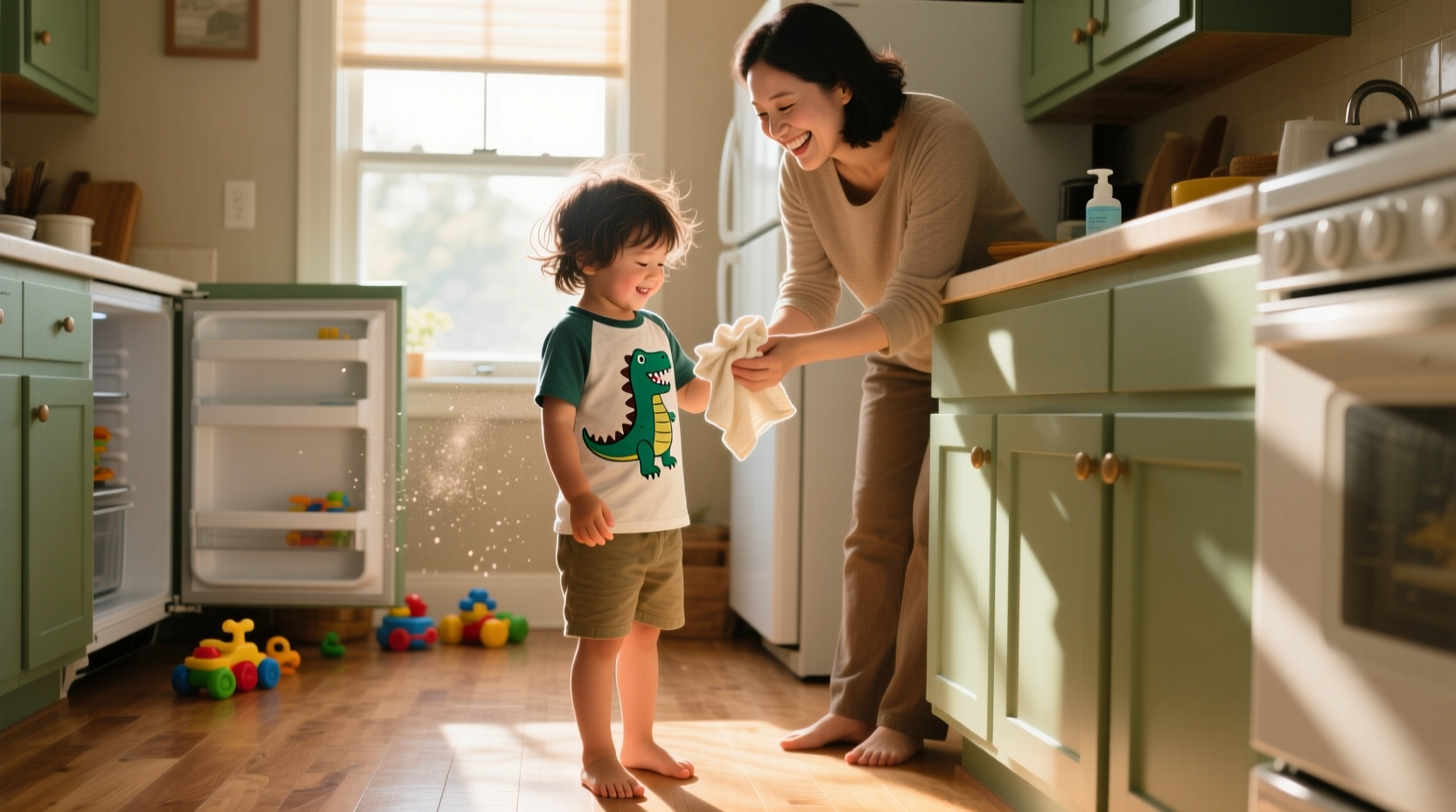 you dont need to go crazy disinfecting your kids after