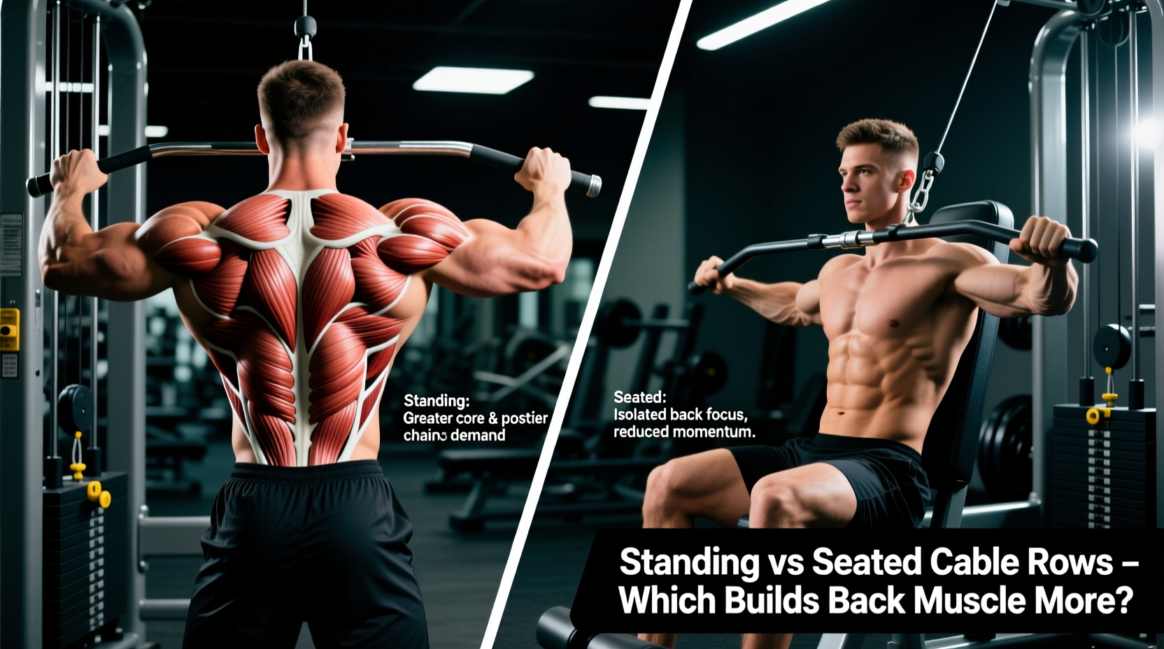 standing vs seated cable rows which builds back muscle more effectively