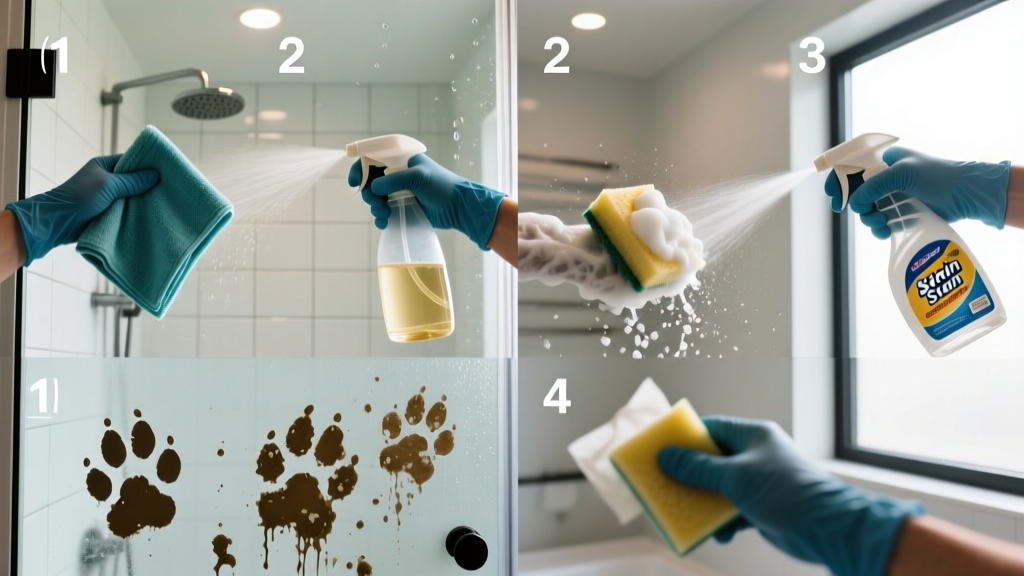 Tested: How to Get Pet Stain Out of Shower Door Fast