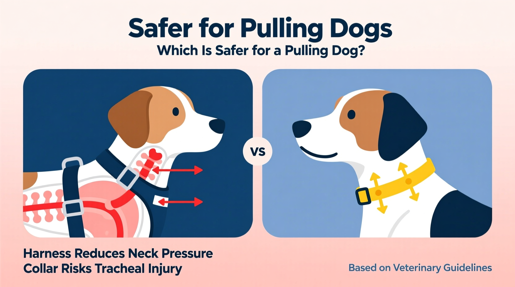 harness vs collar for dogs which is safer for a dog that pulls