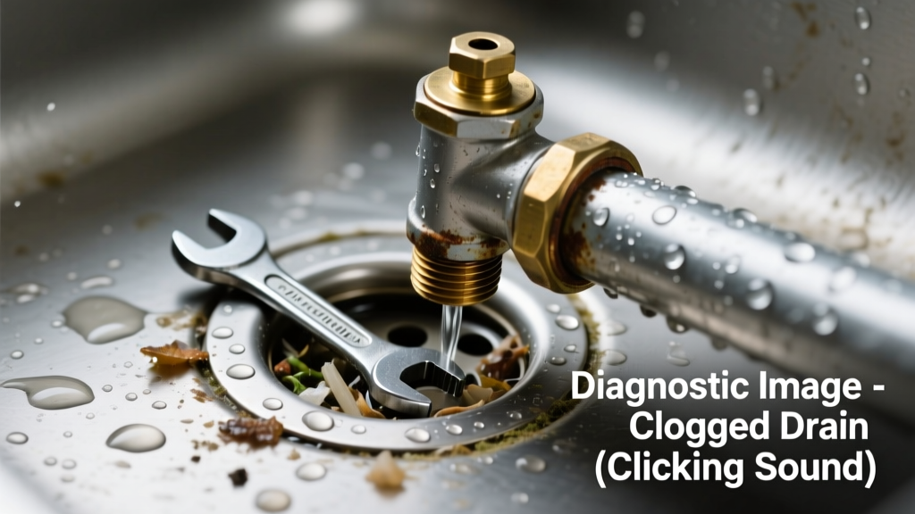 Outdoor Kitchen Drain Clogged & Making Clicking Sound