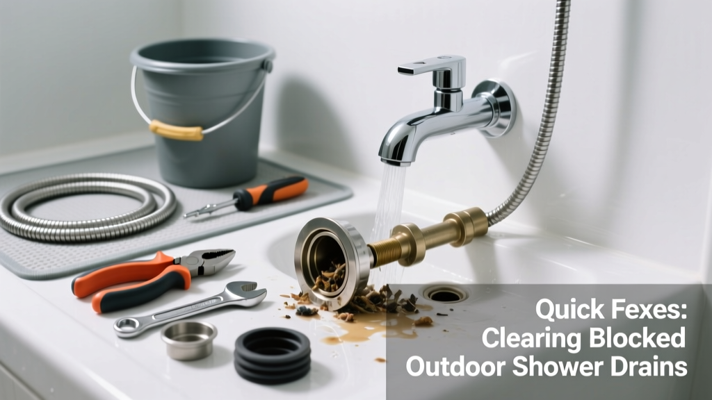 Outdoor Shower Not Draining in Bathroom: Quick Fixes