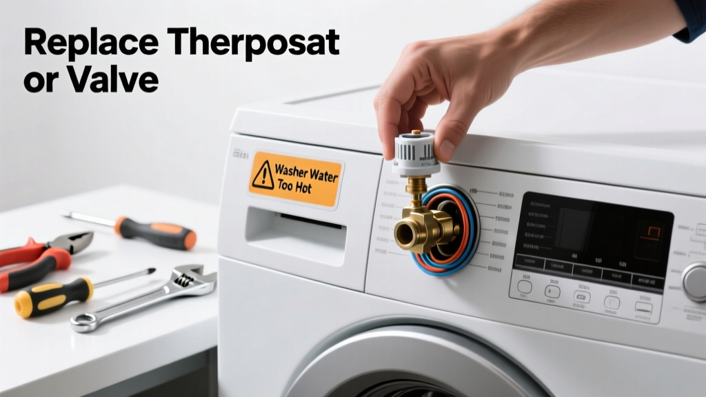Washer Water Too Hot: Replace Thermostat or Valve