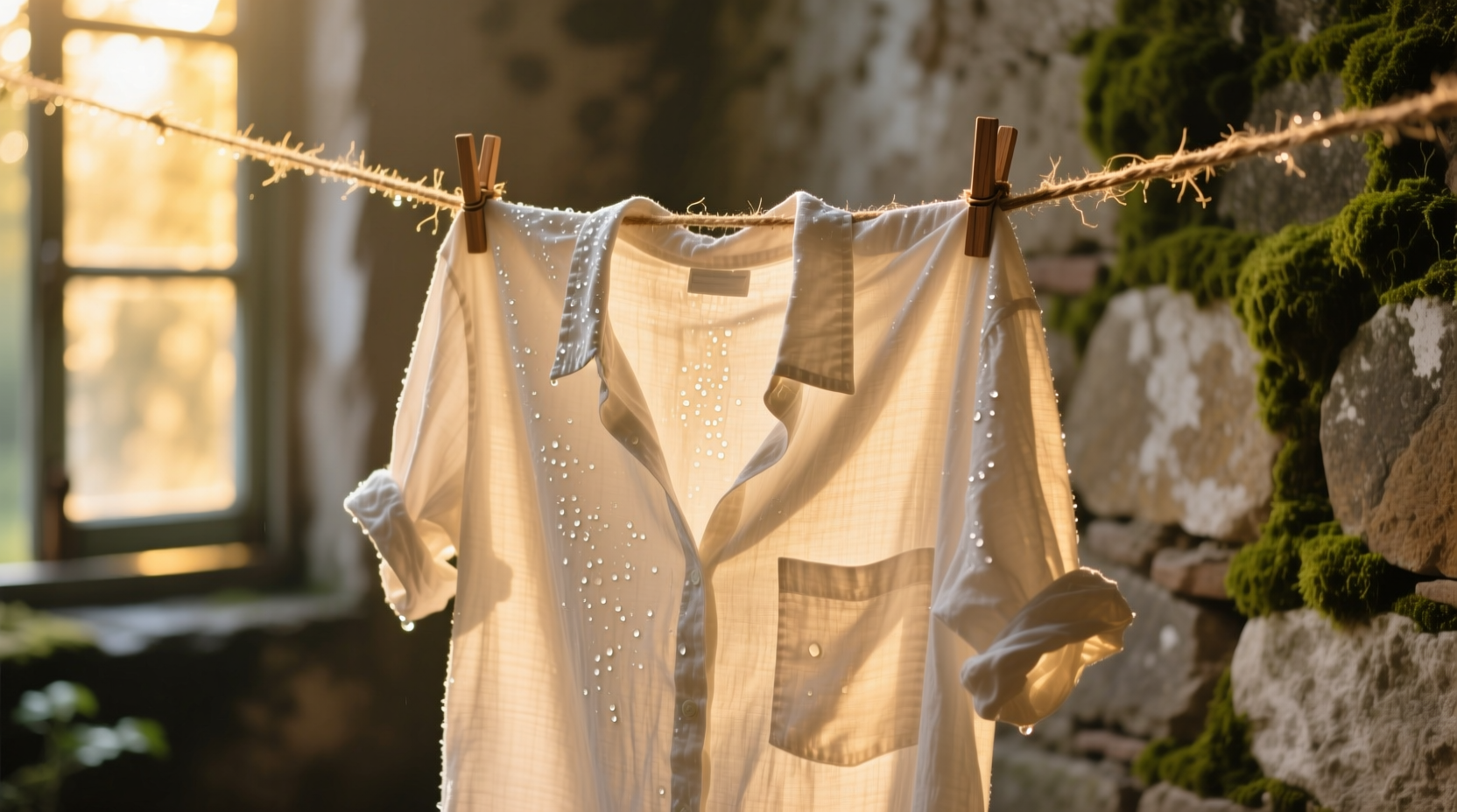 use vinegar for softer line dried clothing