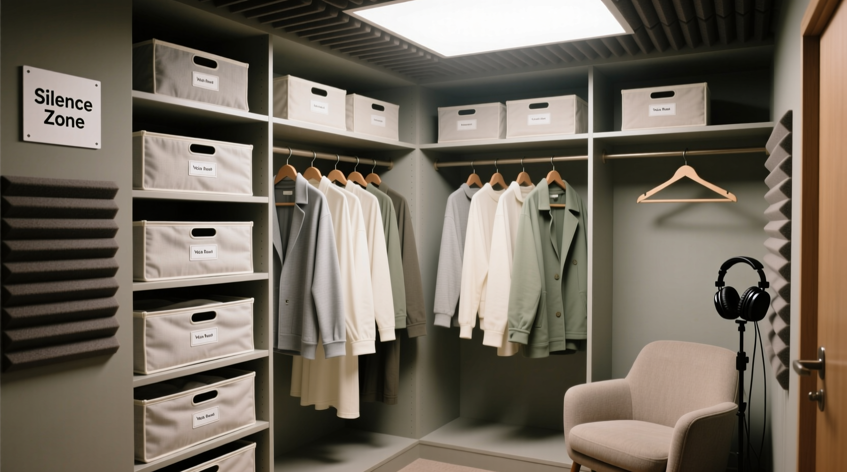 closet organization tips for voice actors