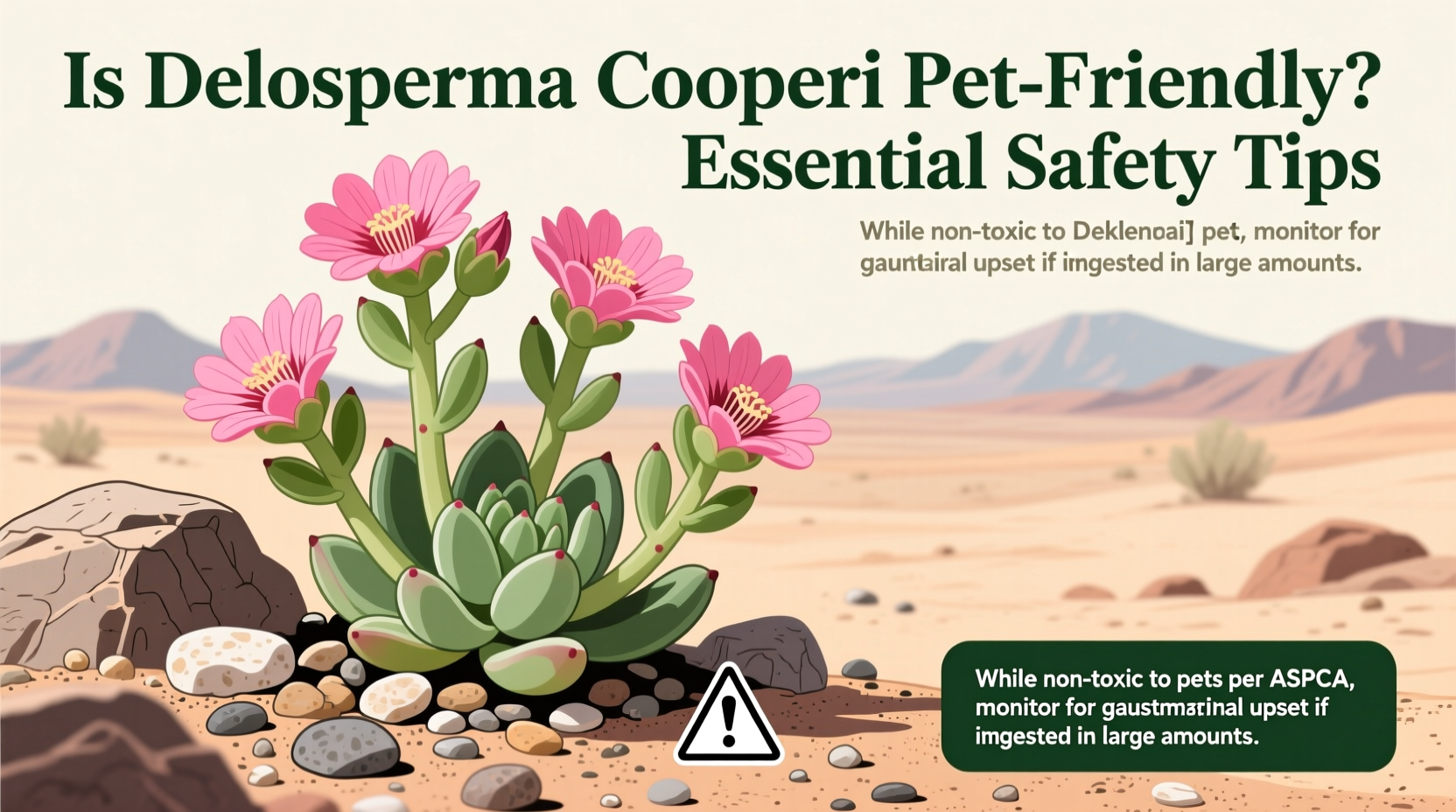Is Delosperma Cooperi Pet-Friendly? Essential Safety Tips