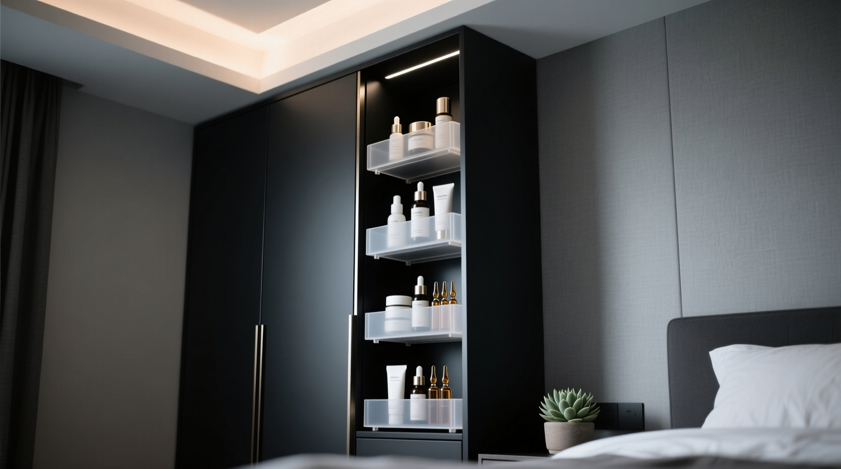 skincare storage in closets heat safe organization