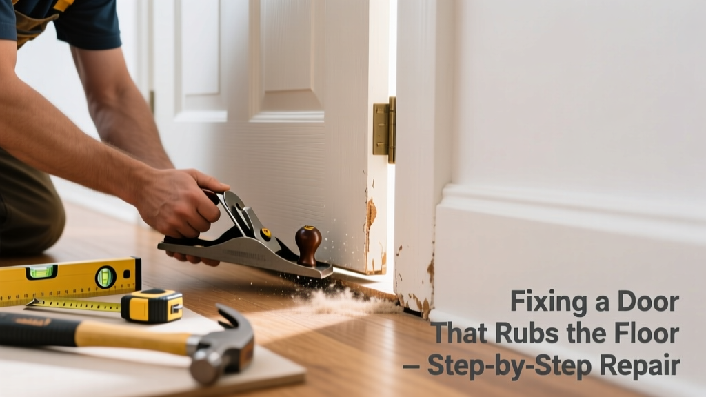 Fixing a Door That Rubs the Floor and Makes Noise