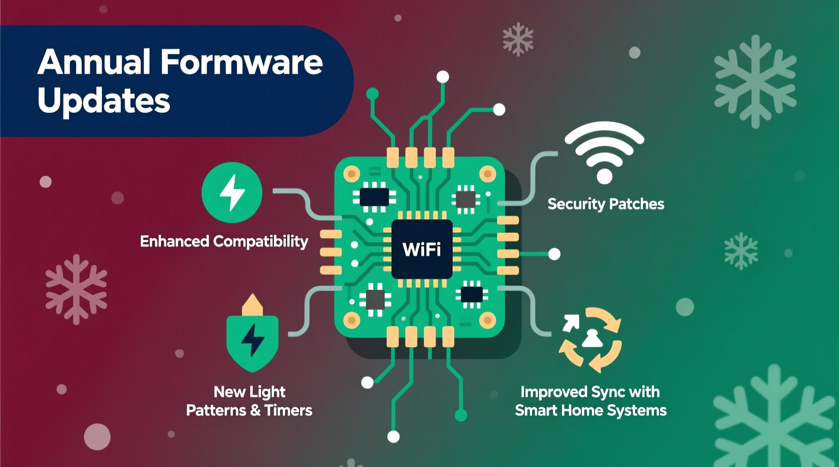 why do some christmas light controllers require firmware updates every year