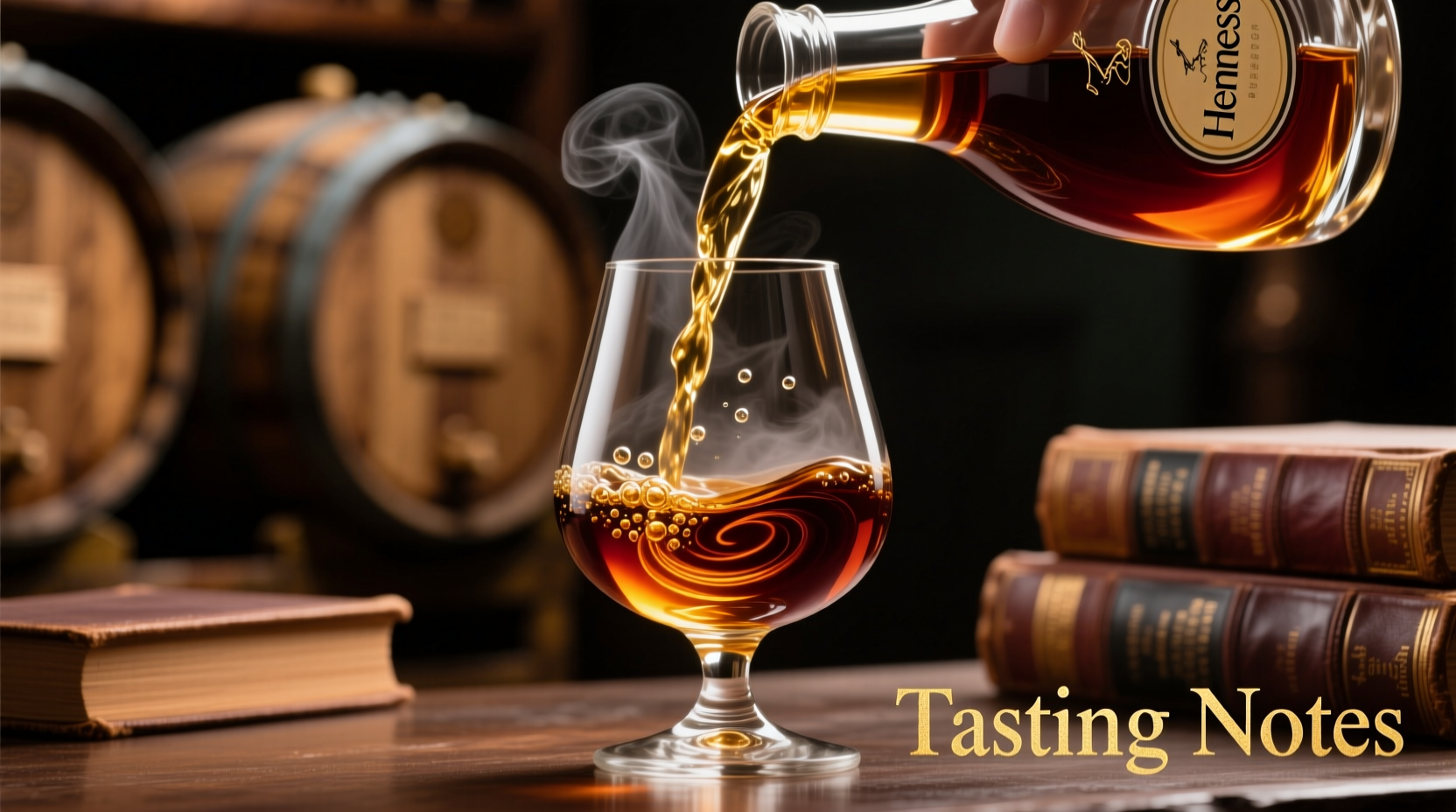 Hennessy cognac tasting notes in glass